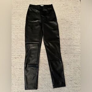 Abercrombie Leather Leggings Black Size XS NWOT